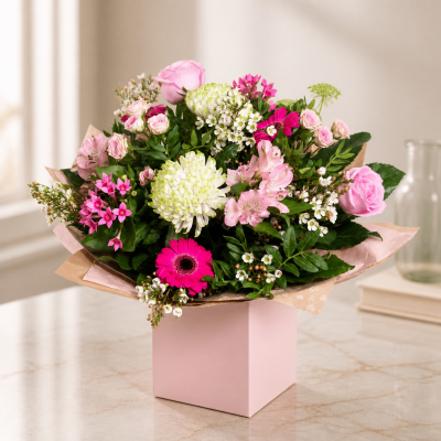Eternal Charm - What could be more perfect than this fabulous collection of quality flowers hand-tied and delivered in water.