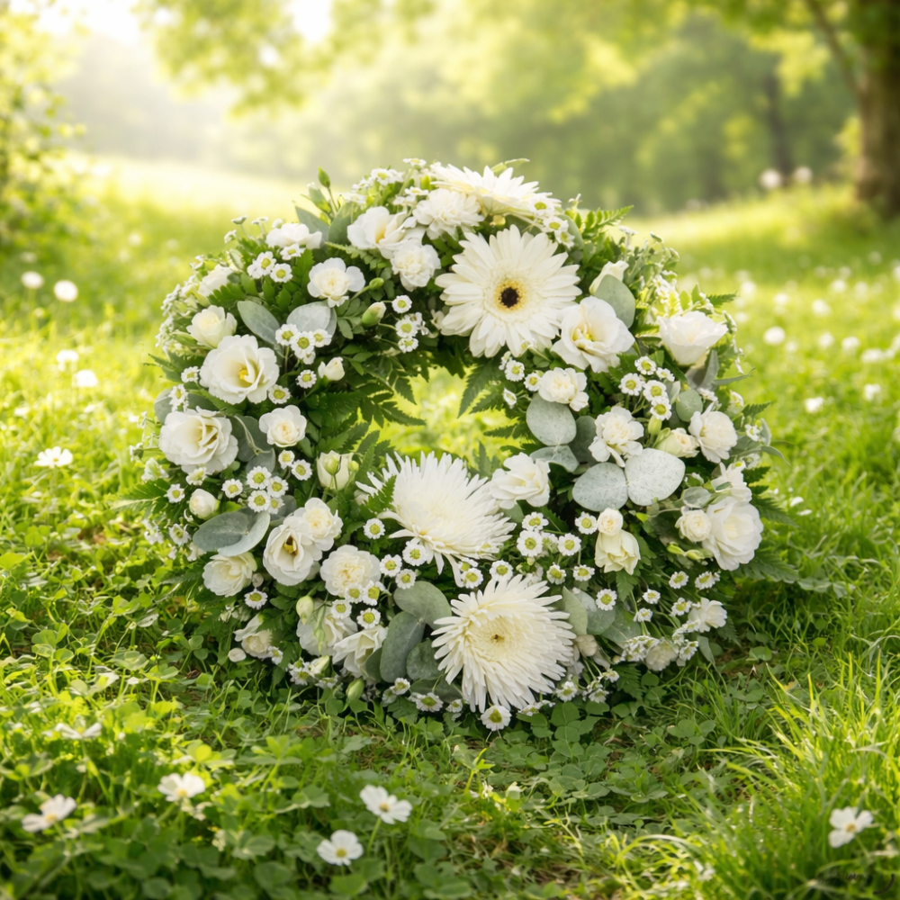 Classic Wreath in White