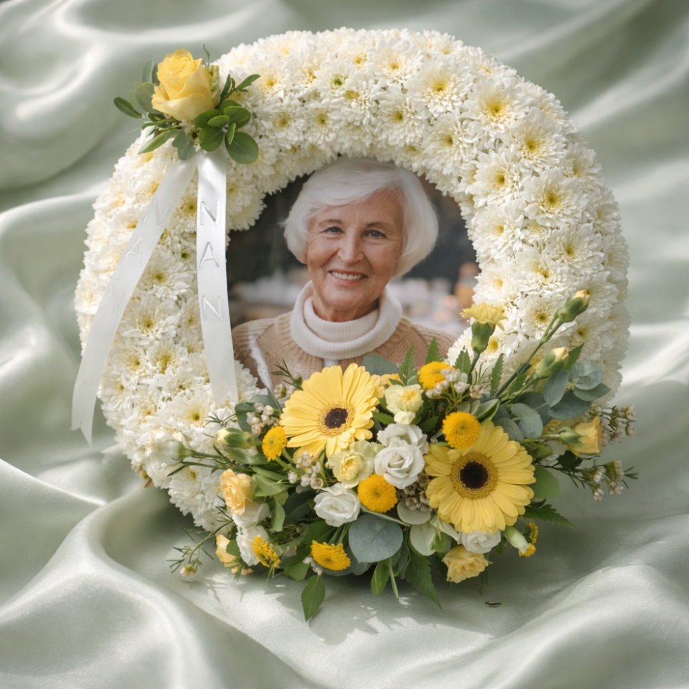 Round stand up wreath