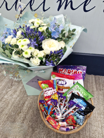 Family selection - Fresh flower bouquet for the House and sweats for the children what's not to like .. Make everyone happy